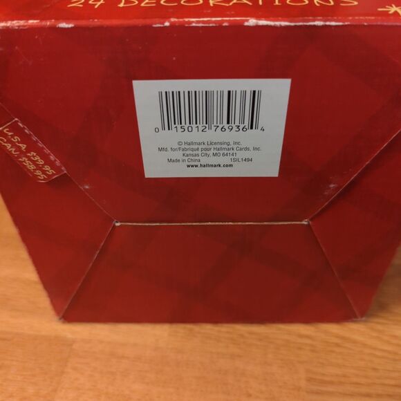 Hallmark Countdown To Christmas Advent Tree Stockings Ornaments Basket - Picture 3 of 10